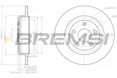 CD8096S BREMSI Тормозной диск