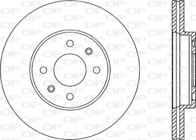 BDA146420 OPEN PARTS Тормозной диск