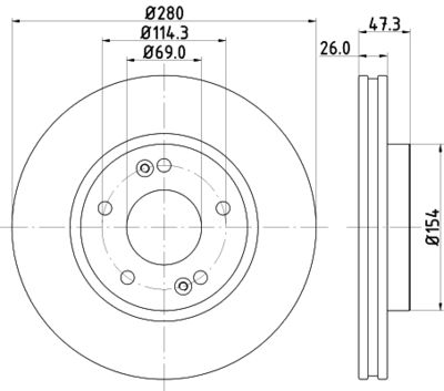 ND6037K NISSHINBO Тормозной диск