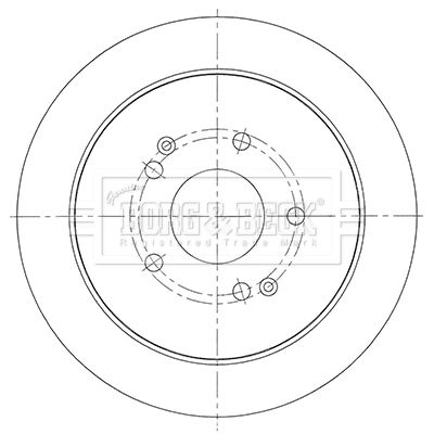 BBD5453 BORG & BECK Тормозной диск