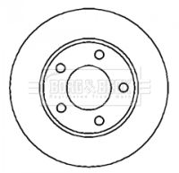 BBD4287 BORG & BECK Тормозной диск