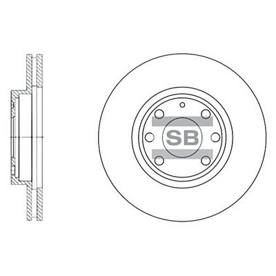 SD3012 Hi-Q Тормозной диск