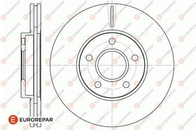 1667855980 EUROREPAR Тормозной диск