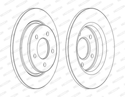 DDF1546C FERODO Тормозной диск