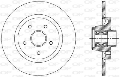 BDA250930 OPEN PARTS Тормозной диск