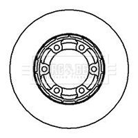 BBD5098 BORG & BECK Тормозной диск