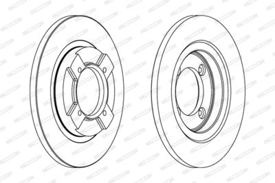 DDF064 FERODO Тормозной диск
