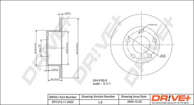 DP1010110053 Dr!ve+ Тормозной диск