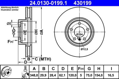 24013001991 ATE Тормозной диск