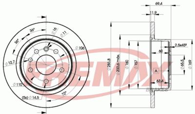 BD9211 FREMAX Тормозной диск