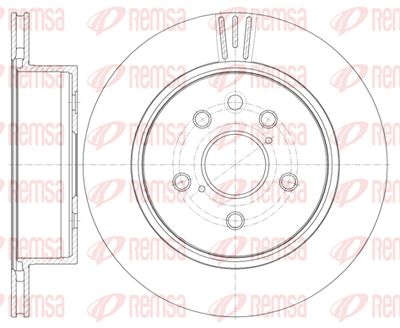 6125510 REMSA Тормозной диск