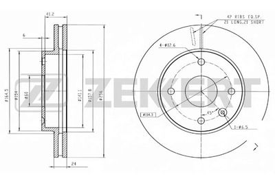 BS5399 ZEKKERT Тормозной диск