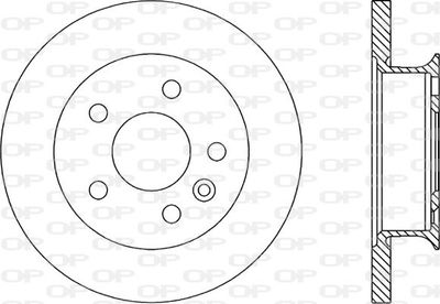 BDR158510 OPEN PARTS Тормозной диск