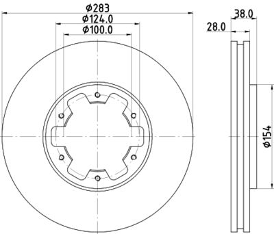 MDC2397 MINTEX Тормозной диск