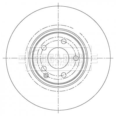 BBD6083S BORG & BECK Тормозной диск