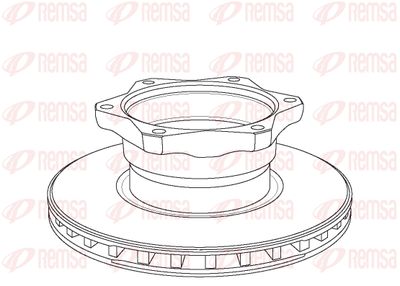 NCA105220 REMSA Тормозной диск