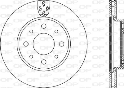 BDR223420 OPEN PARTS Тормозной диск