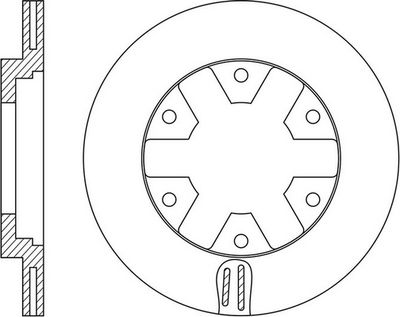 FR0650V FIT Тормозной диск