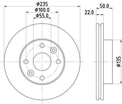 ND6089K NISSHINBO Тормозной диск