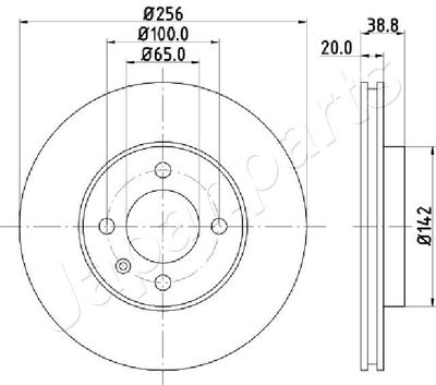 DI0935 JAPANPARTS Тормозной диск