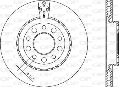 BDR225520 OPEN PARTS Тормозной диск