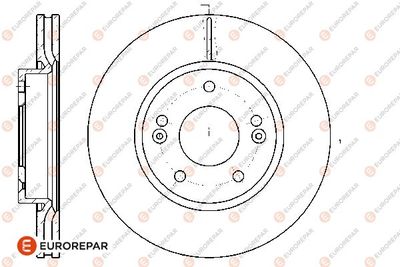 1667853680 EUROREPAR Тормозной диск