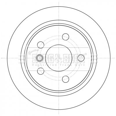 BBD5426 BORG & BECK Тормозной диск