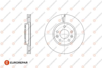 1676011180 EUROREPAR Тормозной диск