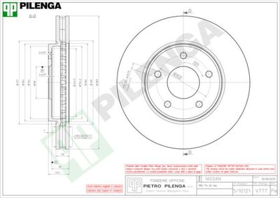 V777 PILENGA Тормозной диск