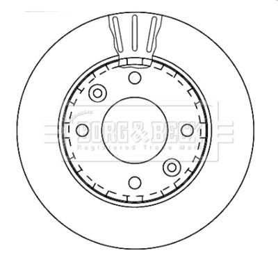 BBD4272 BORG & BECK Тормозной диск