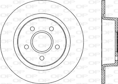 BDA217010 OPEN PARTS Тормозной диск