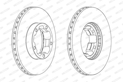 FCR261A FERODO Тормозной диск