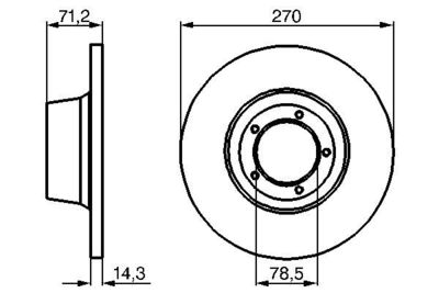 0986478190 BOSCH Тормозной диск