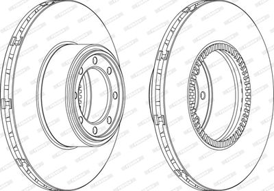 FCR321A FERODO Тормозной диск