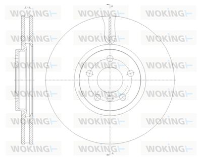 D6178910 WOKING Тормозной диск