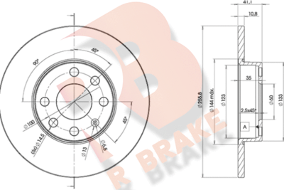 78RBD29058 R BRAKE Тормозной диск