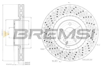 CD7637V BREMSI Тормозной диск