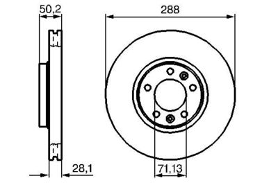 0986479026 BOSCH Тормозной диск