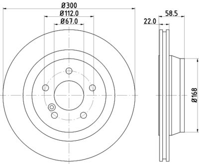 8DD355106911 HELLA PAGID Тормозной диск