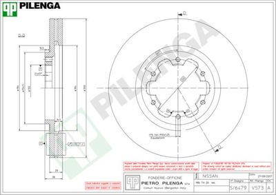 V573 PILENGA Тормозной диск