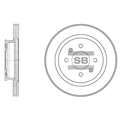 SD1021 Hi-Q Тормозной диск