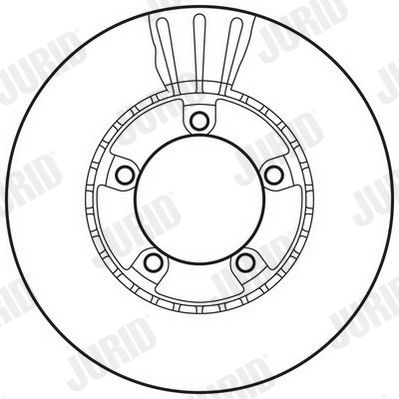 562747JC JURID Тормозной диск