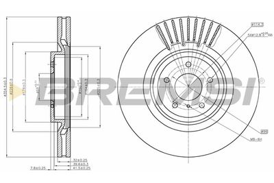 CD8430V BREMSI Тормозной диск