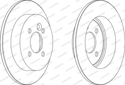 WGR11281 WAGNER Тормозной диск
