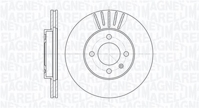 361302040250 MAGNETI MARELLI Тормозной диск