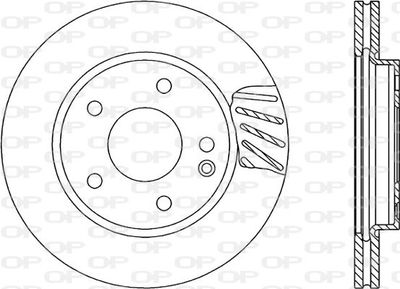 BDR170020 OPEN PARTS Тормозной диск