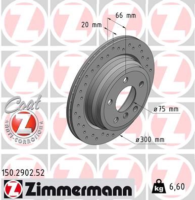 150290252 ZIMMERMANN Тормозной диск