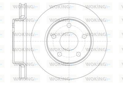 D6136710 WOKING Тормозной диск