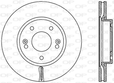 BDA244320 OPEN PARTS Тормозной диск