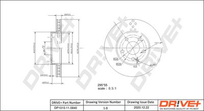 DP1010110840 Dr!ve+ Тормозной диск